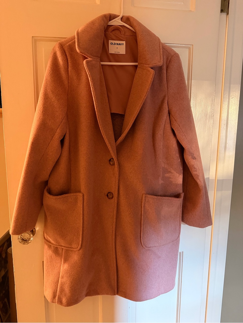 Old Navy Women's Dusky Rose Pea Coat